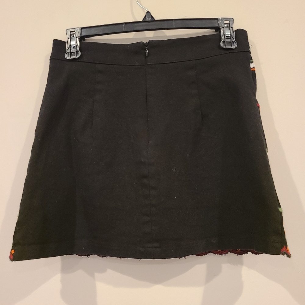 Lulu's Black Embroidered Skirt - Picture 4 of 8